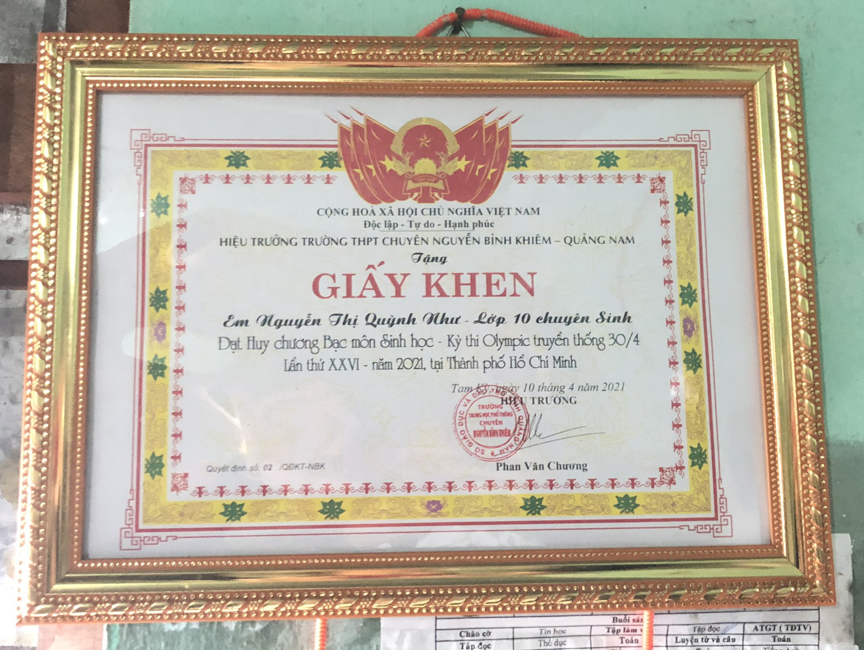 C&ocirc; học tr&ograve; trường chuy&ecirc;n Nguyễn Bỉnh Khi&ecirc;m ở Quảng Nam cần gi&uacute;p đỡ - Ảnh 4.