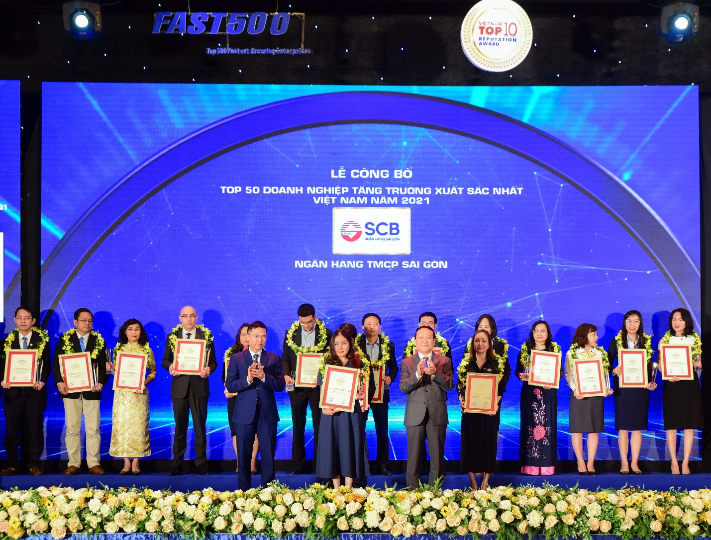 SCB v&agrave;o top 50 doanh nghiệp tăng trưởng xuất sắc nhất Việt Nam năm 2021 - Ảnh 1.