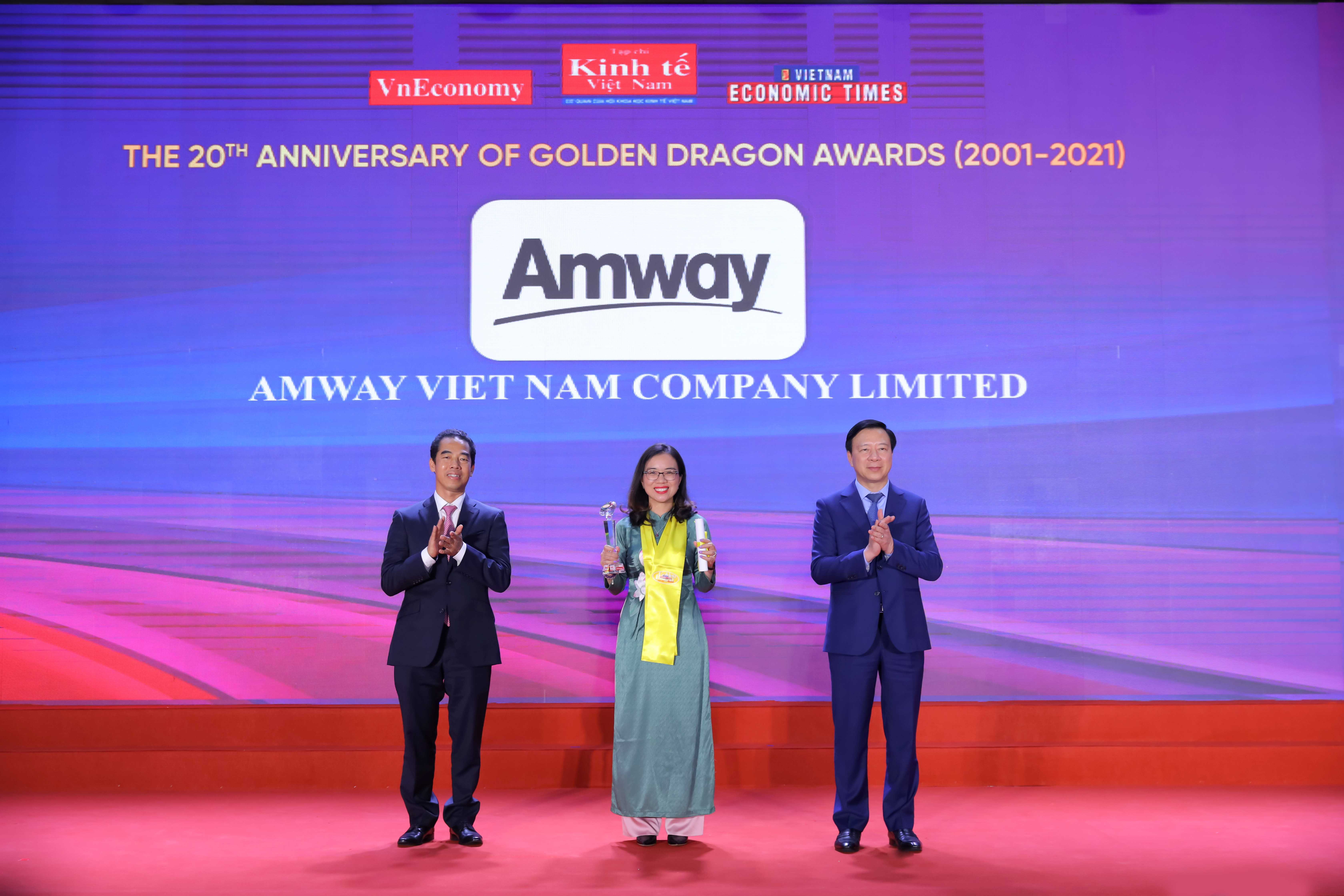 Amway Việt Nam vinh dự nhận Giải thưởng Rồng Vàng 2021