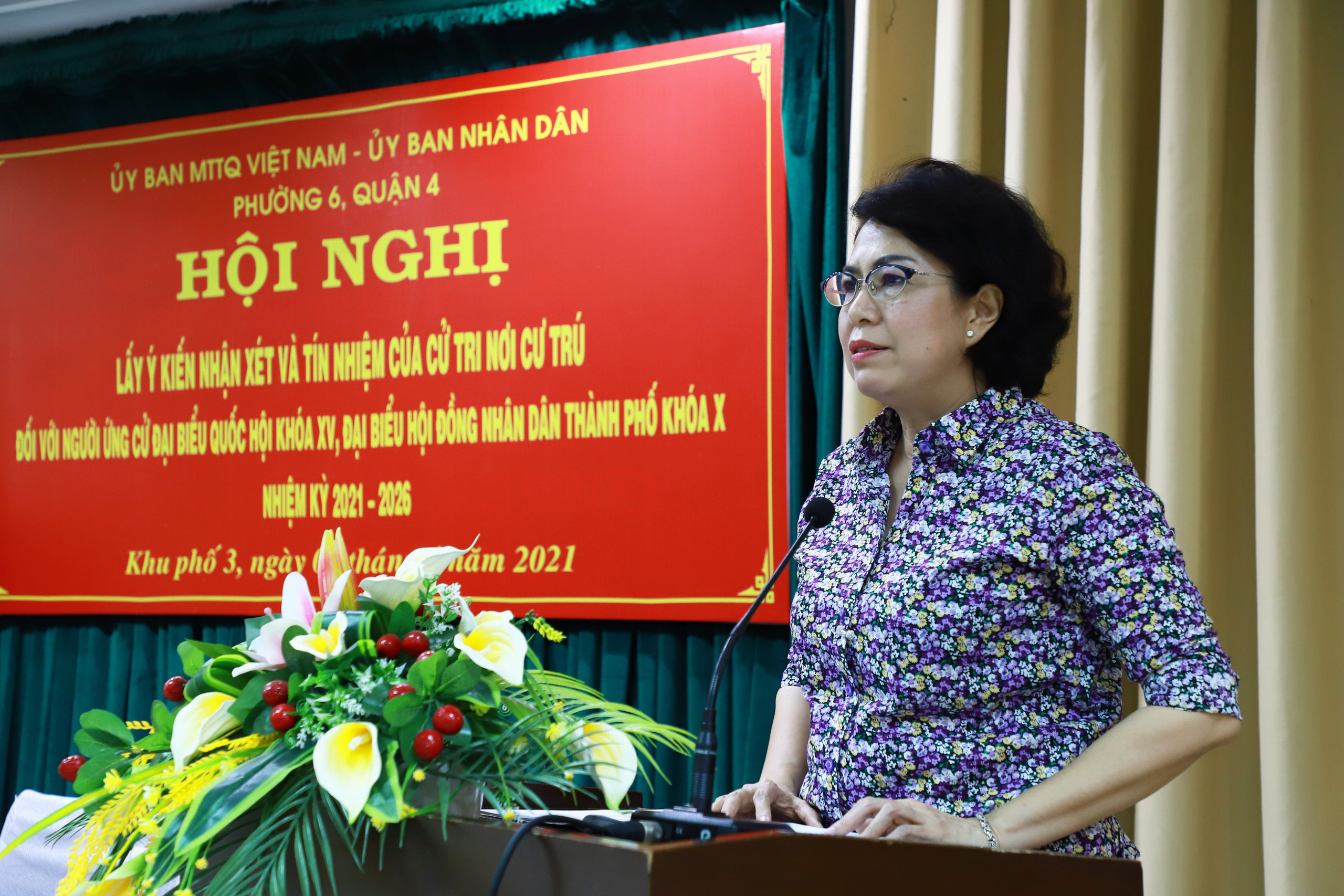 100% cử tri nhất trí giới thiệu bà Tô Thị Bích Châu ứng cử ĐBQH và HĐND TP HCM