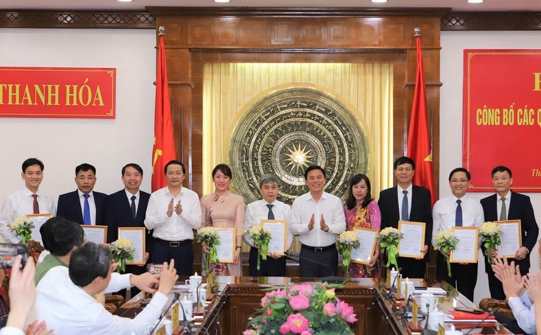Thanh Hóa điều động, bổ nhiệm 9 lãnh đạo thuộc diện Ban Thường vụ quản lý