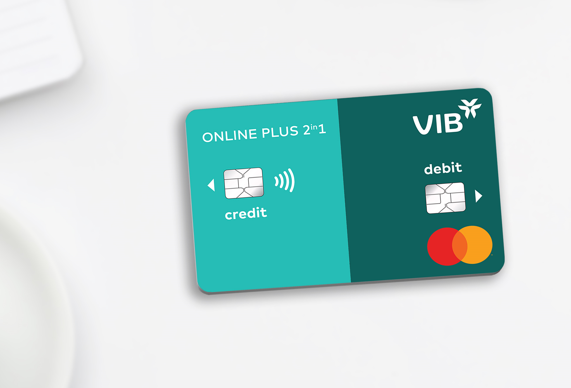 Dòng thẻ VIB Online Plus 2in1 tích hợp thẻ tín dụng và thẻ thanh toán