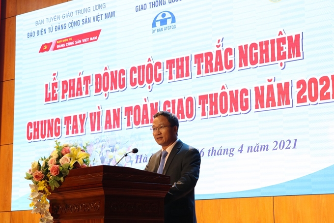 Ph&aacute;t động Cuộc thi trắc nghiệm &ldquo;Chung tay v&igrave; an to&agrave;n giao th&ocirc;ng&rdquo; năm 2021 - Ảnh 2.