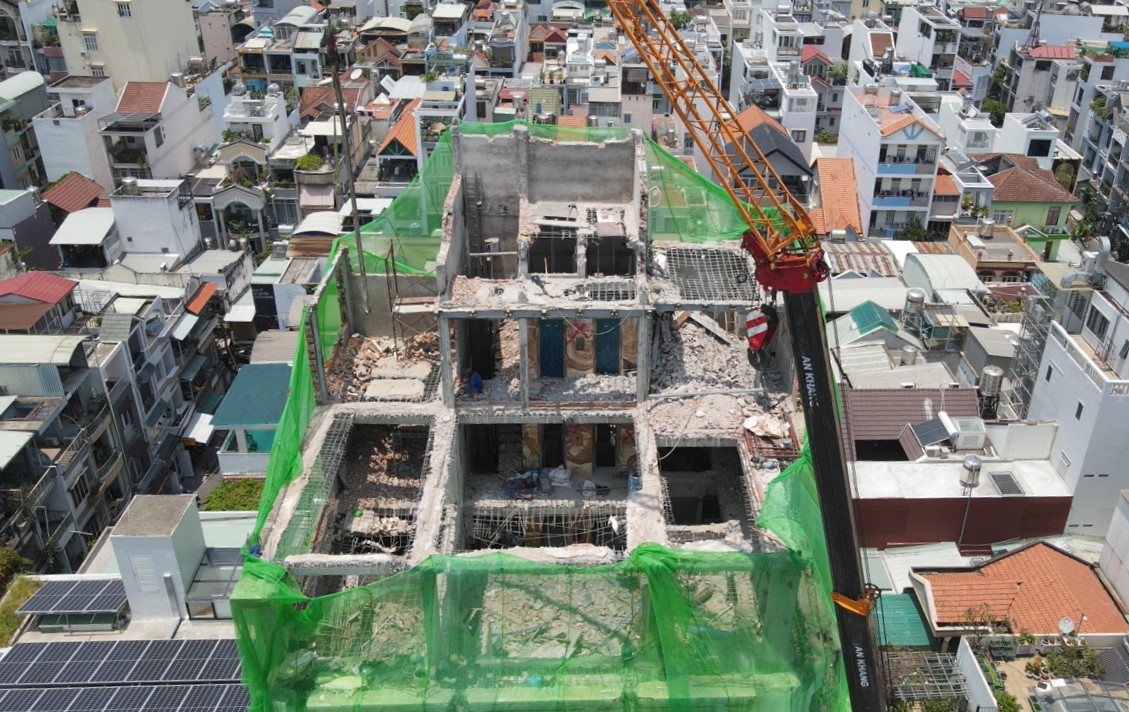TP HCM: Tháo dỡ 7 công trình xây dựng sai phép ở quận 10