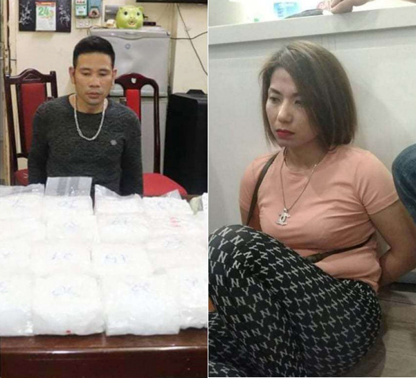Bắt b&agrave; tr&ugrave;m đường d&acirc;y bu&ocirc;n b&aacute;n hơn 60 kg ma t&uacute;y, thu 2 xe &ocirc;t&ocirc; - Ảnh 1.