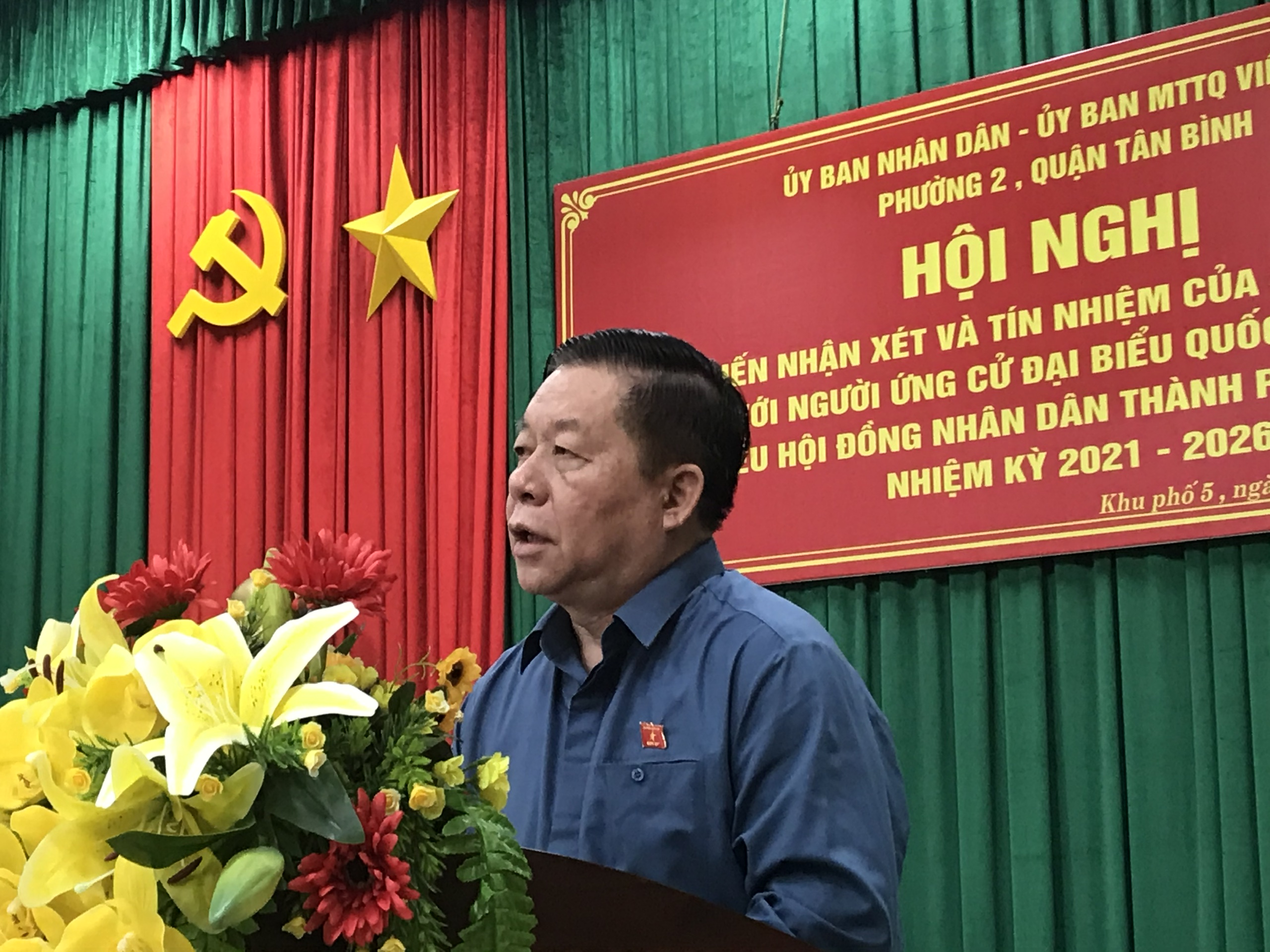 100% cử tri tín nhiệm giới thiệu ông Nguyễn Trọng Nghĩa ứng cử đại biểu Quốc hội