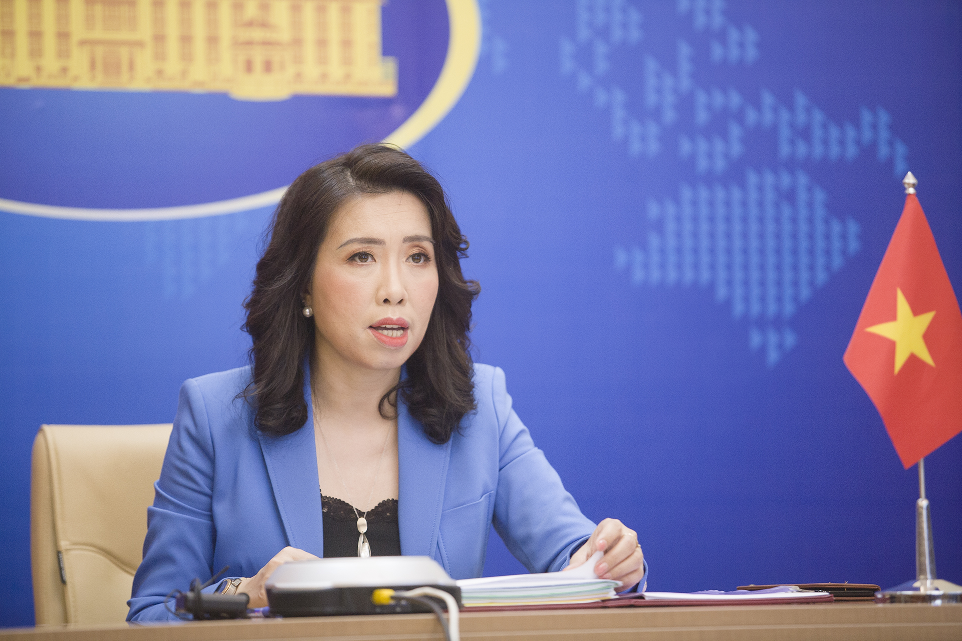 Người ph&aacute;t ng&ocirc;n n&oacute;i về việc Trung Quốc đưa th&ecirc;m t&agrave;u đến đ&aacute; Ba Đầu - Ảnh 2.