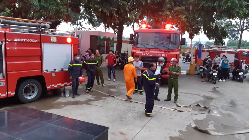 Cháy tại tòa nhà ngân hàng, bảo hiểm, trung tâm ngoại ngữ