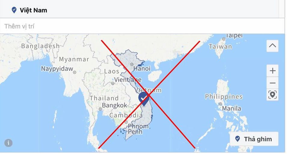 Đăng ảnh bản đồ Việt Nam thiếu 2 quần đảo Hoàng Sa và Trường Sa bị phạt 25 triệu đồng