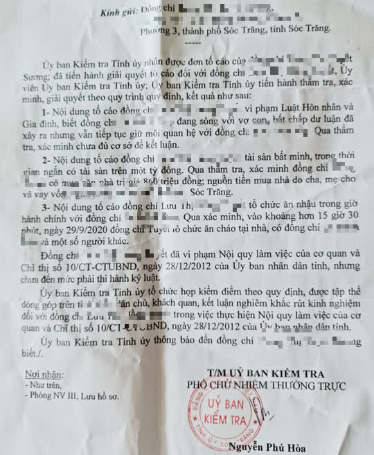 Bỏ cơ quan về ăn ch&aacute;o g&agrave; c&ugrave;ng nguy&ecirc;n b&iacute; thư huyện, nữ c&aacute;n bộ bị kiểm điểm - Ảnh 1.