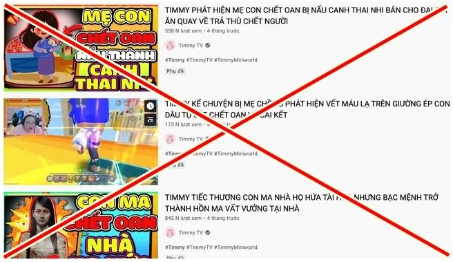 Sẽ xử lý kênh YouTube Timmy TV vì đưa nội dung về ác quỷ, Kumanthong…