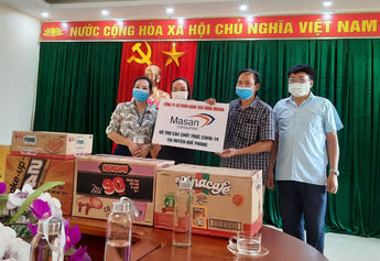Masan Consumer tặng h&agrave;ng ng&agrave;n sản phẩm thiết yếu đến c&aacute;c tuyến đầu chống dịch - Ảnh 1.
