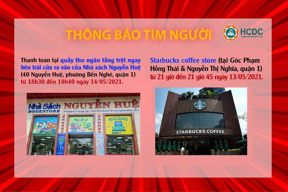 TP HCM tìm người đến quán cà phê, nhà sách vì liên quan bệnh nhân mắc Covid-19