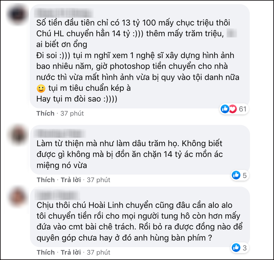 Trắng đen việc Ho&agrave;i Linh bị nghi chưa chuyển tiền quy&ecirc;n g&oacute;p từ thiện - Ảnh 1.
