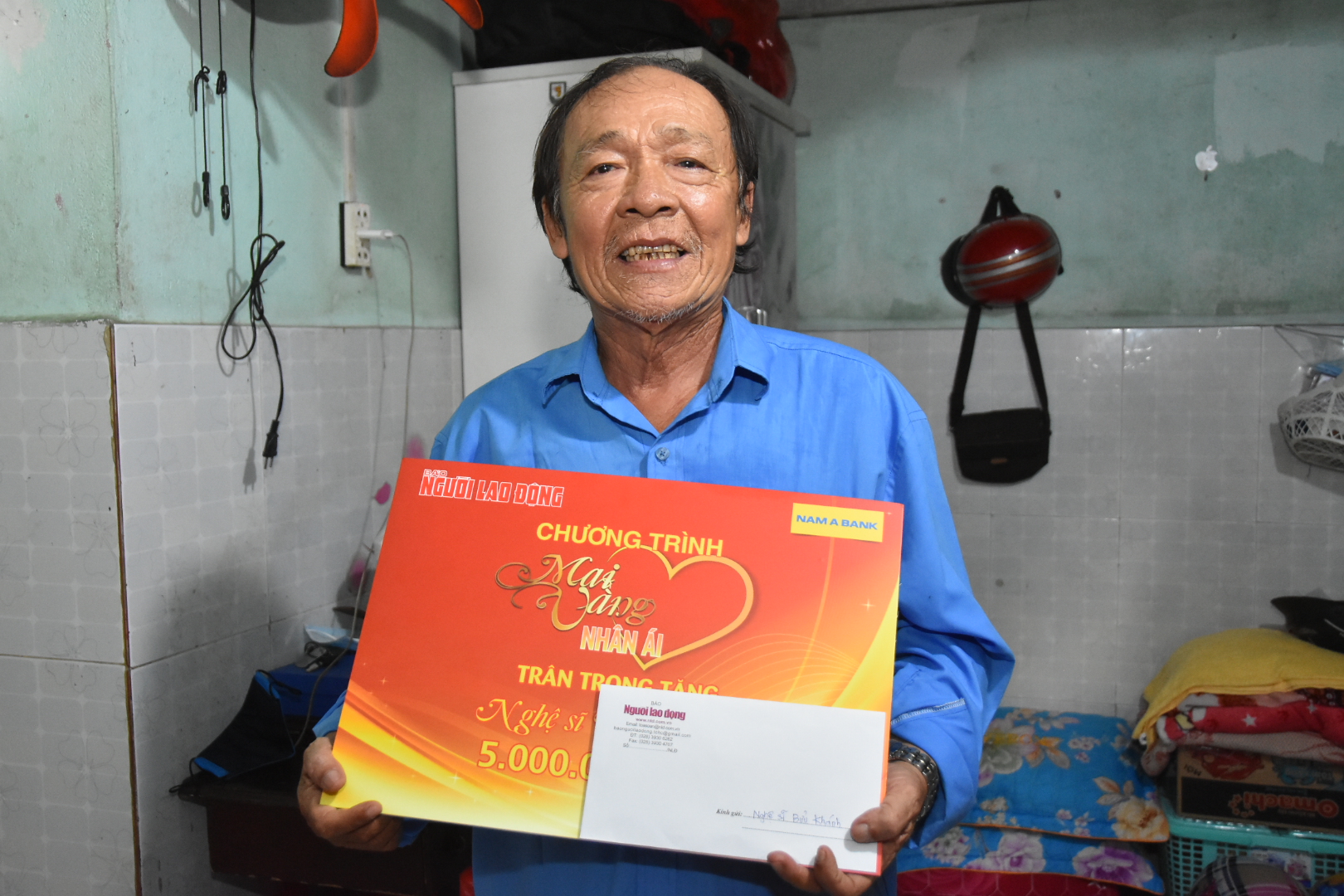 Mai Vàng nhân ái thăm NSND Hoàng Phi Long và nghệ sĩ Bửu Khánh - Ảnh 6.