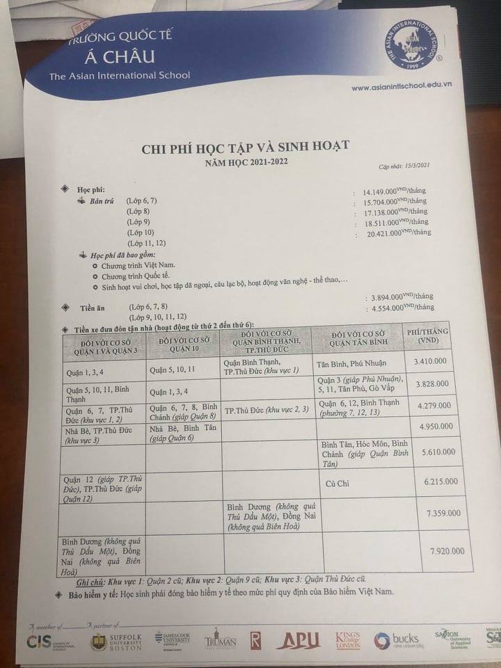 TP HCM: Trường Quốc tế Á Châu tăng học phí trong lúc dịch bệnh có phù hợp? - Ảnh 2.
