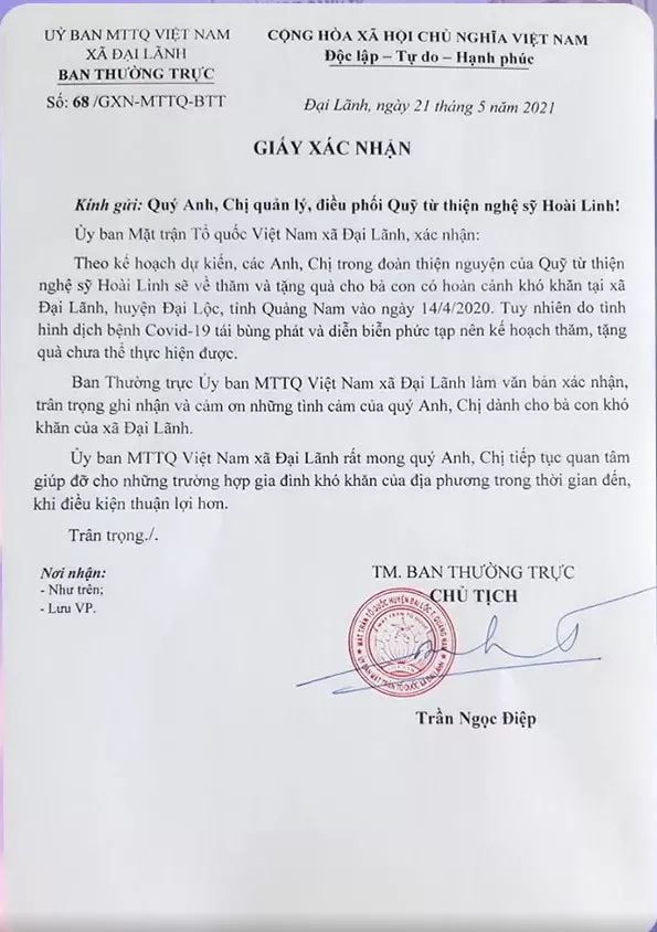 Thực hư chuyện 500 triệu đồng hỗ trợ d&acirc;n x&acirc;y nh&agrave; của Ho&agrave;i Linh g&acirc;y ồn &agrave;o tại Quảng Nam - Ảnh 3.