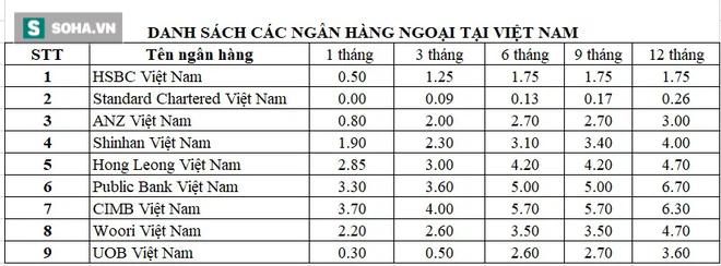 Gửi tiết kiệm tại các ngân hàng ngoại, lãi suất có như mơ? - Ảnh 1.