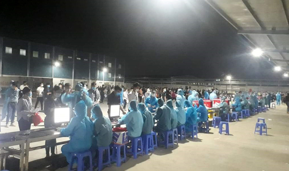 Tâm dịch Bắc Giang ghi nhận thêm 168 ca dương tính SARS-CoV-2 trong 24 giờ