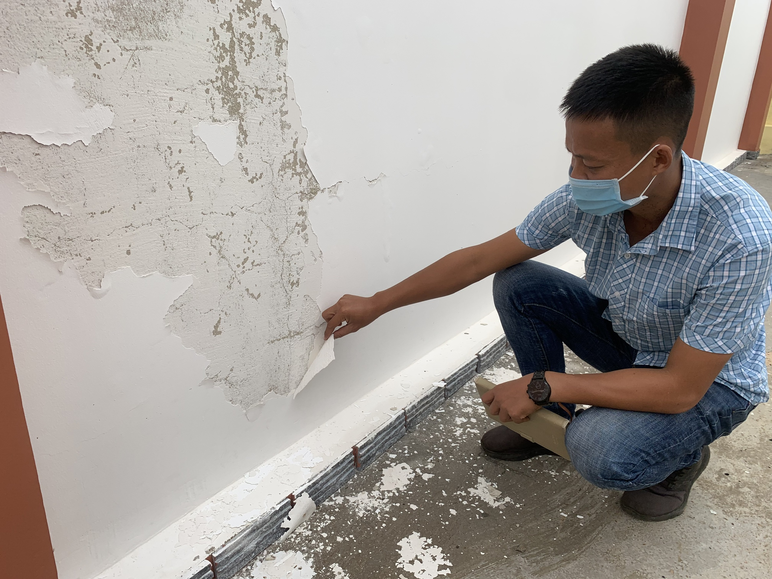 Khu nhà hơn  17 tỉ cho người tâm thần chưa nghiệm thu đã hư hỏng