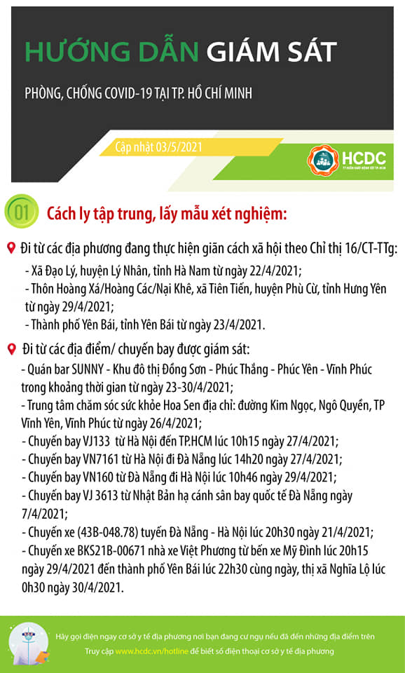 KHẨN: TP HCM mở rộng cách ly, lấy mẫu thêm người về từ tỉnh, thành nào?