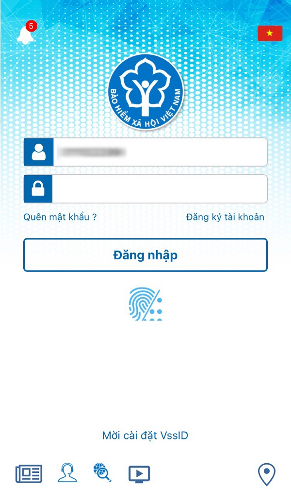 Chỉnh sửa thông tin cá nhân trên ứng dụng VssID