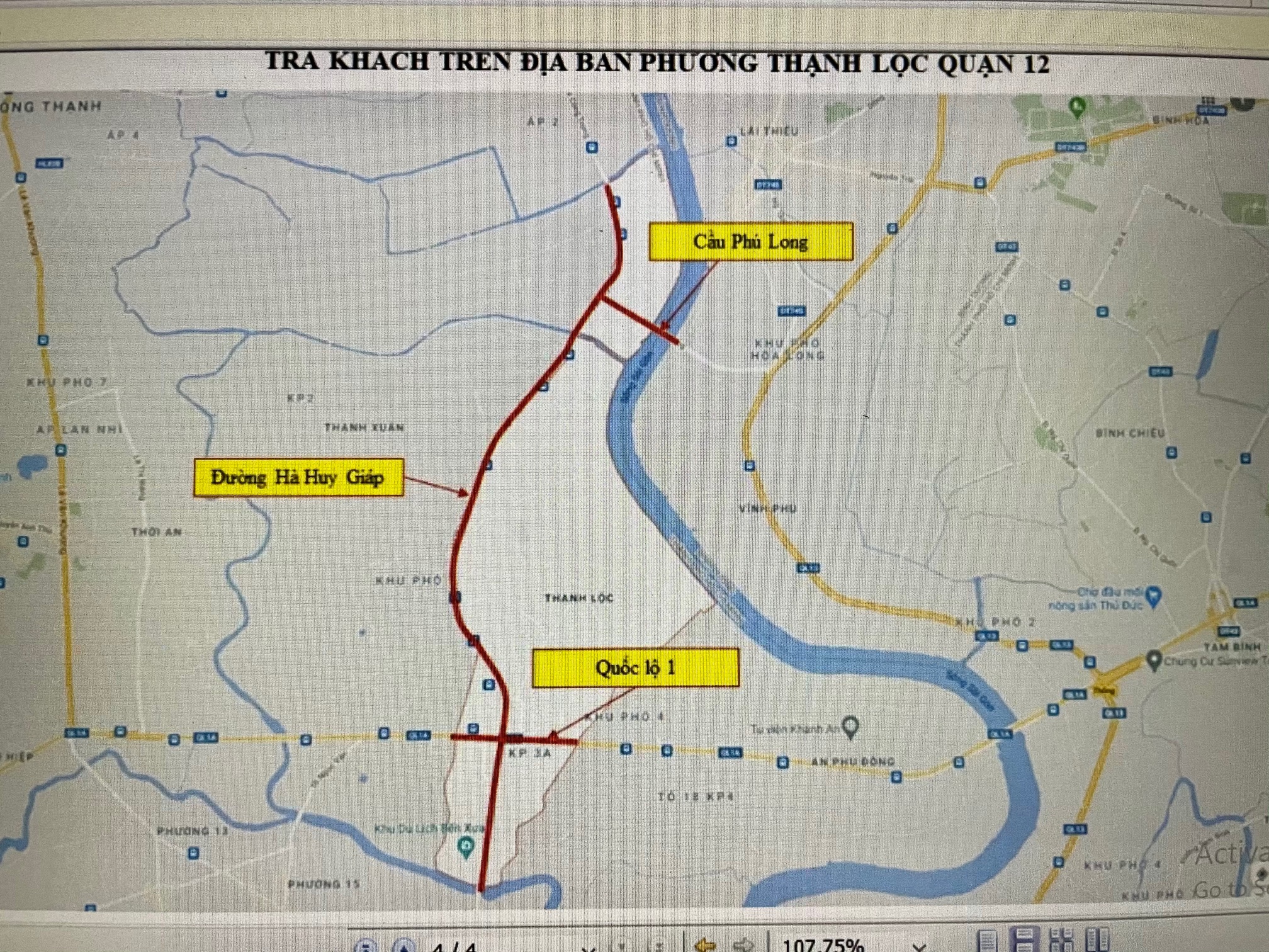 Đi thế nào tại quận Gò Vấp, phường Thạnh Lộc, quận 12 để khỏi ùn ứ ?