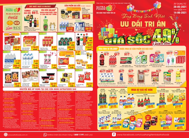 Hệ thống bán lẻ Satra triển khai chương trình khuyến mại “Sinh nhật Satrafoods – Mùa hè vẫy gọi” - Ảnh 1.