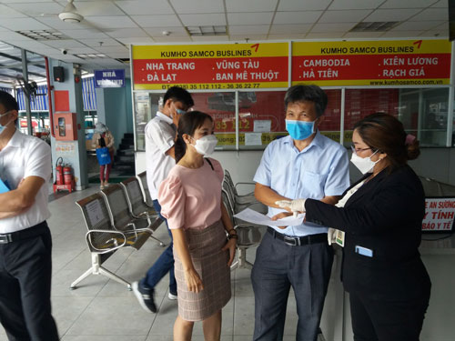 TP HCM: Chấn chỉnhviệc phòng chống dịch ở Bến xe An Sương