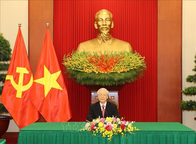 Tổng Bí thư Nguyễn Phú Trọng điện đàm với Bí thư thứ nhất Đảng Cộng sản Cuba