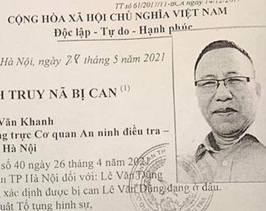 Cơ quan An ninh điều tra Công an Hà Nội truy nã đặc biệt Lê Dũng Vova