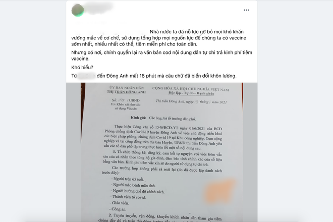 X&ocirc;n xao th&ocirc;ng tin y&ecirc;u cầu người d&acirc;n phải trả ph&iacute; ti&ecirc;m vắc-xin Covid-19 - Ảnh 1.