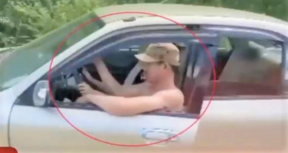 Xử phạt đôi nam nữ trong clip "ngồi chung ghế lái ô tô" lao vun vút trên đường