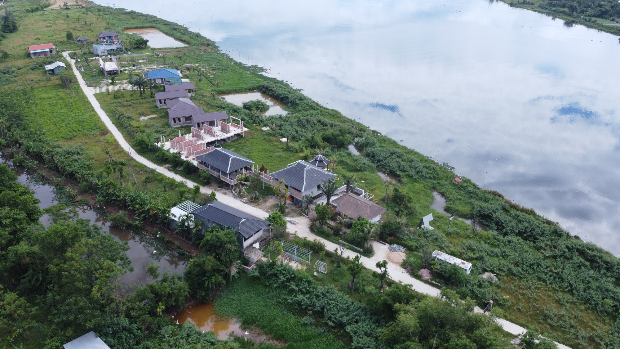 Chủ dự án Go Green Farm xây gần 20 căn nhà không phép