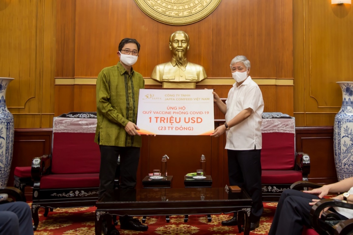 Japfa ủng hộ 1 triệu USD vào Quỹ vaccine phòng, chống Covid-19