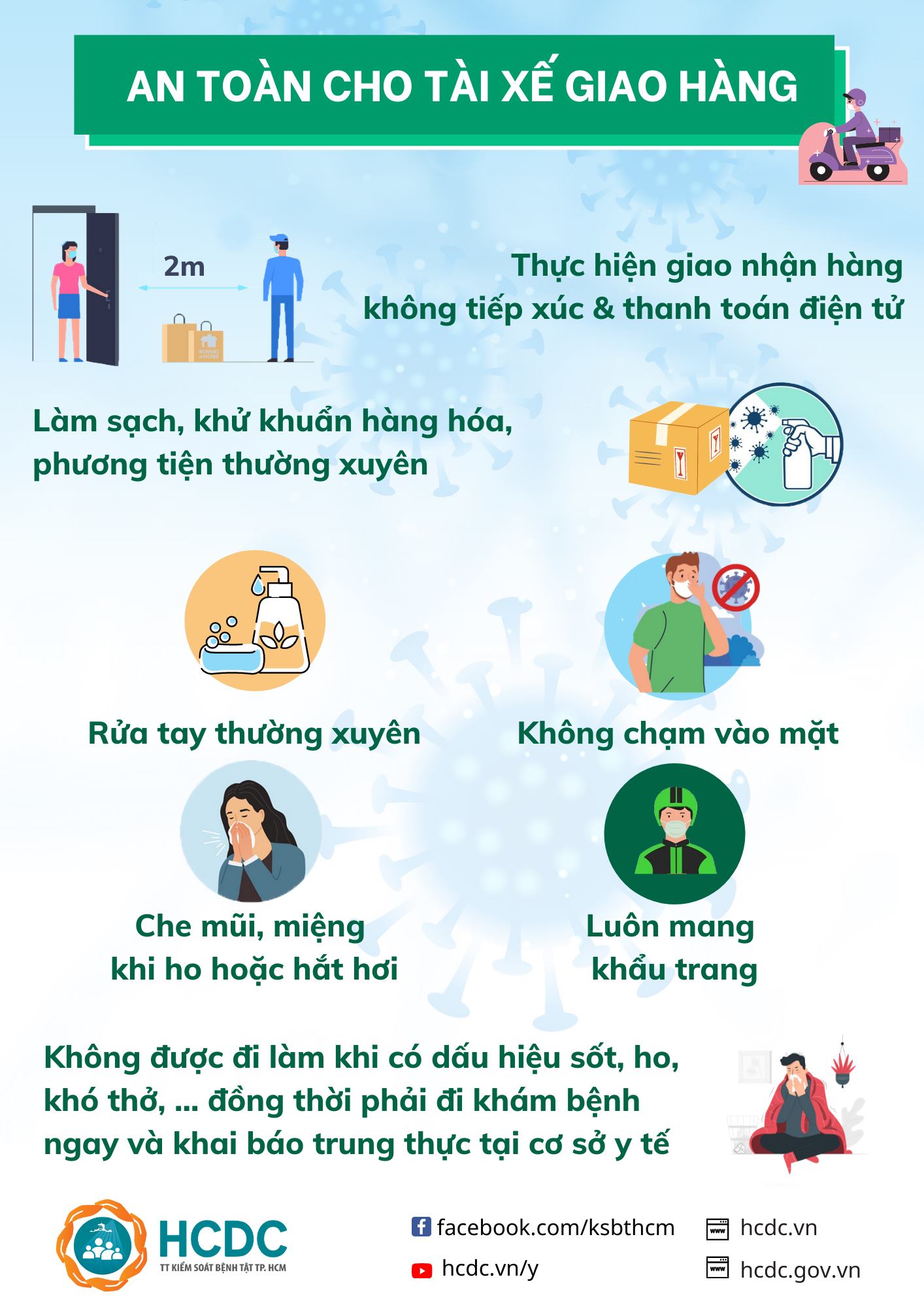 Khuyến cáo mới về phòng chống dịch Covid-19 dành cho tài xế