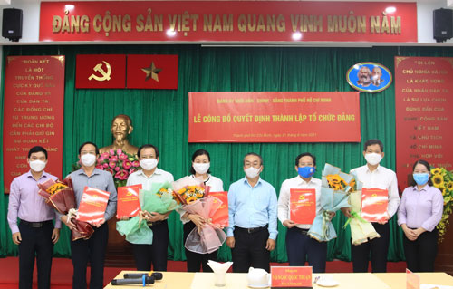 TP Hồ Chí Minh: Trao quyết định thành lập tổ chức Đảng trong các cơ quan báo chí