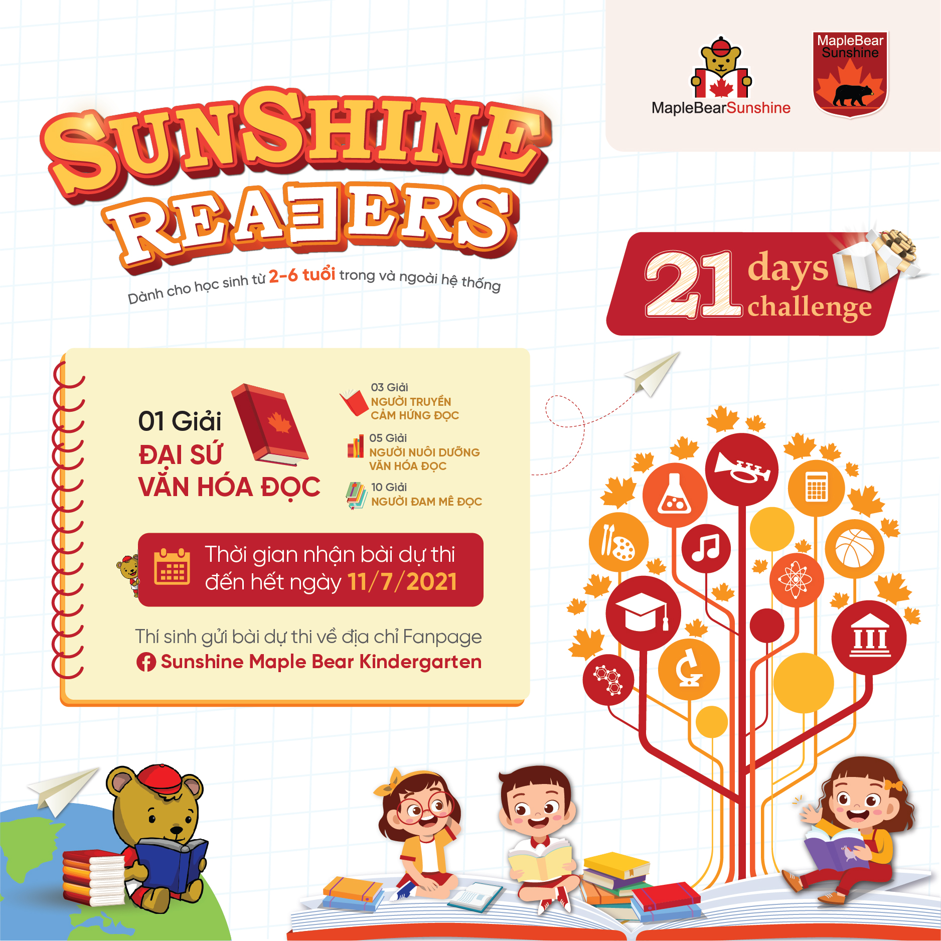 Sunshine Maple Bear xây dựng văn hóa đọc cho trẻ nhỏ thông qua dự án Sunshine Readers