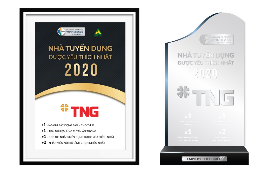 TNG Holdings Vietnam thắng lớn ở nhiều hạng mục tại “Employer of Choice” 2020 - Ảnh 1. TNG Holdings Vietnam thắng lớn ở nhiều hạng mục tại “Employer of Choice” 2020 - Ảnh 1.