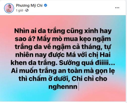 Phương Mỹ Chi bị chỉ tr&iacute;ch v&igrave; quảng c&aacute;o thổi phồng kẹo l&agrave;m trắng da - Ảnh 1.