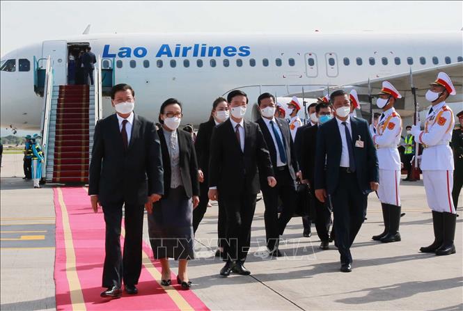 Chủ tịch nước chủ trì lễ đón Tổng Bí thư, Chủ tịch nước Lào - Ảnh 17.
