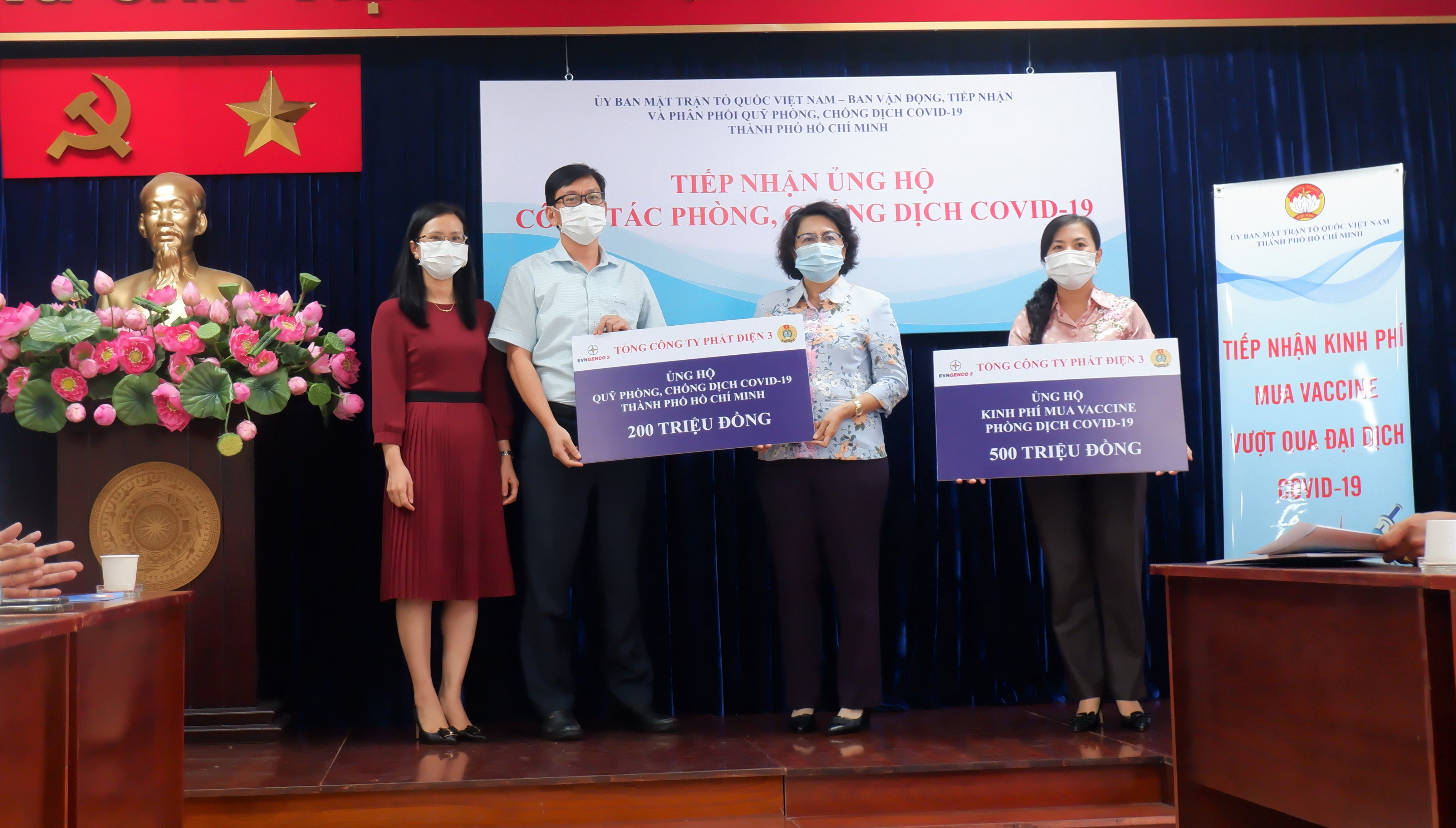EVNGENCO 3 ủng hộ 700 triệu đồng phòng, chống dịch Covid-19