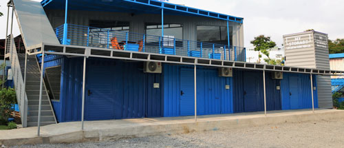 Cải tạo container làm kho hàng cho thuê - Ảnh 1.
