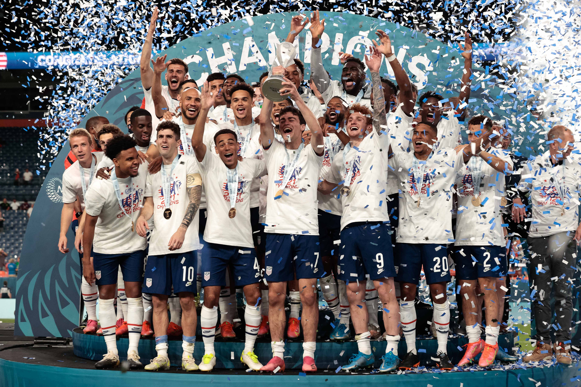 Christian Pulisic ghi b&agrave;n quyết định, Mỹ v&ocirc; địch CONCACAF Nations League - Ảnh 8.