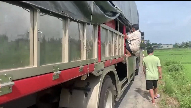 8 người trốn trong thùng xe tải để tránh khai báo y tế