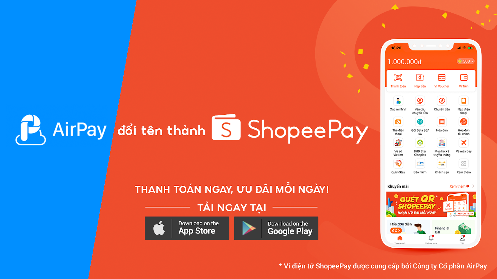 V&iacute; AirPay đổi t&ecirc;n th&agrave;nh ShopeePay, gia tăng nhận diện thương hiệu - Ảnh 1.