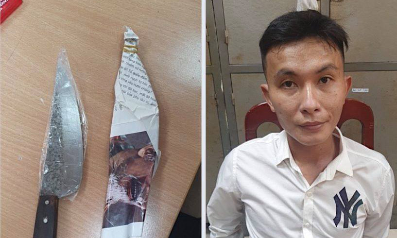 Cầm dao chọc tiết lợn xông vào cửa hàng cướp 3 chiếc áo và chân váy tặng bạn gái