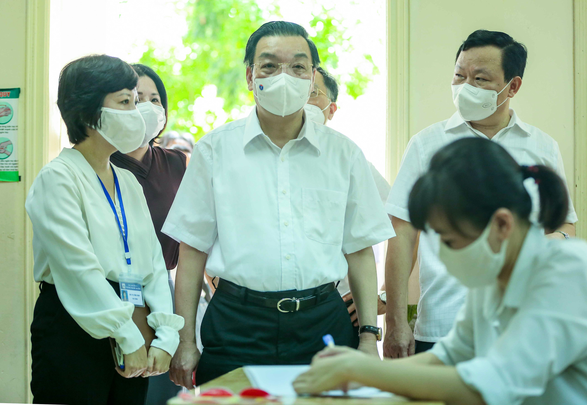 CLIP: Chủ tịch UBND TP Hà Nội kiểm tra trước kỳ thi tốt nghiệp THPT năm 2021