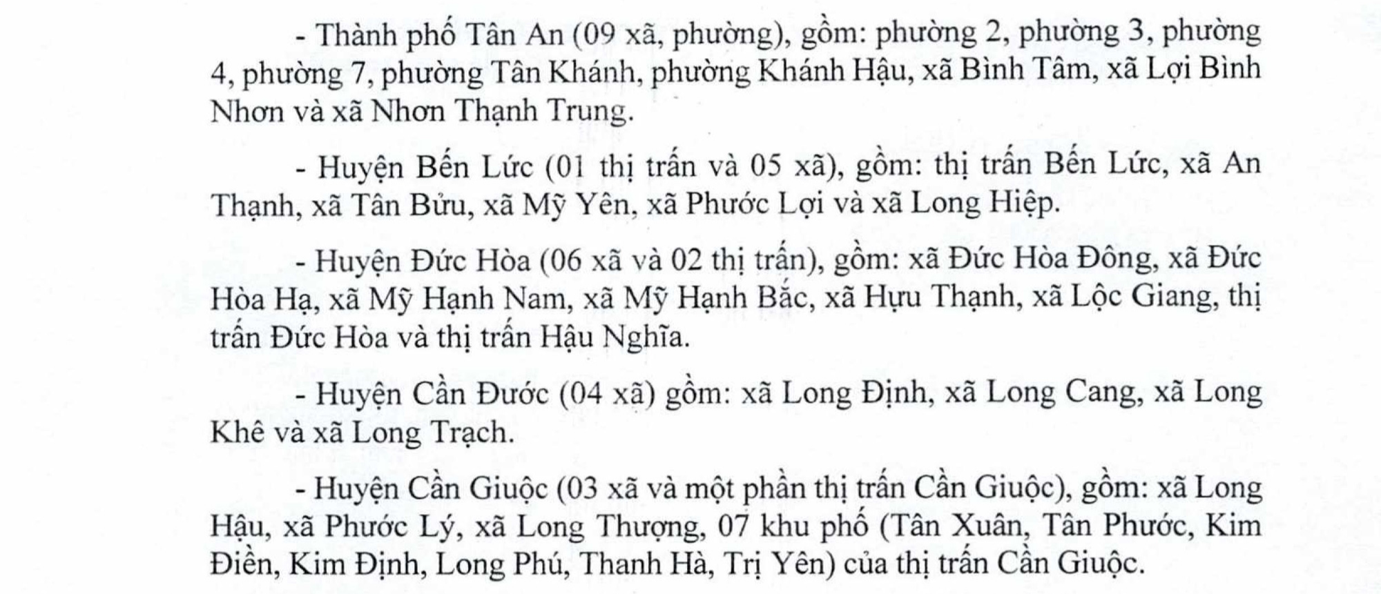 Long An v&agrave; Đồng Th&aacute;p &aacute;p dụng gi&atilde;n c&aacute;ch x&atilde; hội nhiều địa b&agrave;n - Ảnh 2.