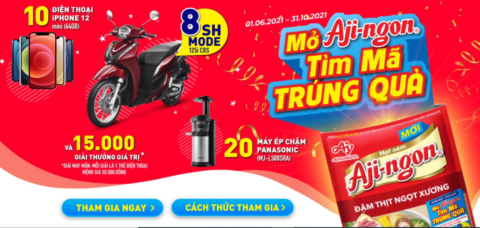 Nấu ăn cùng Aji-ngon® - Rinh quà cực khủng với chương trình khuyến mãi hot nhất hè này